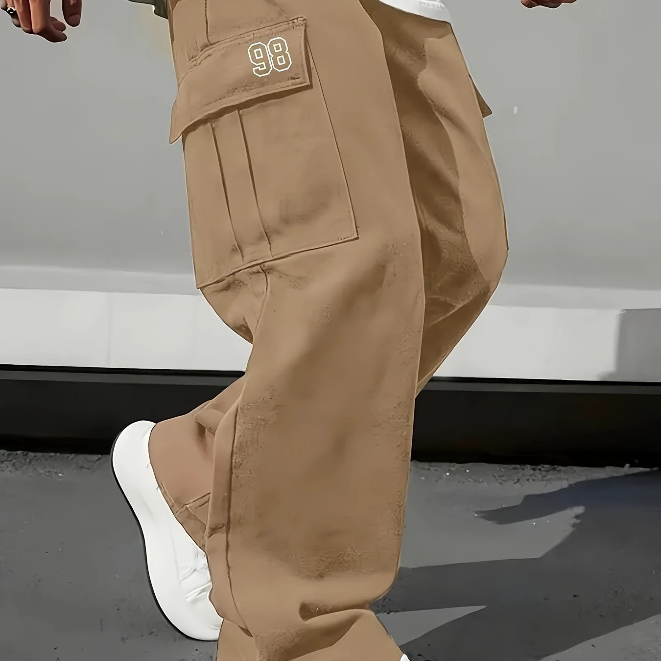 Men's Loose Fit Pants With A Drawstring by GJG Denim