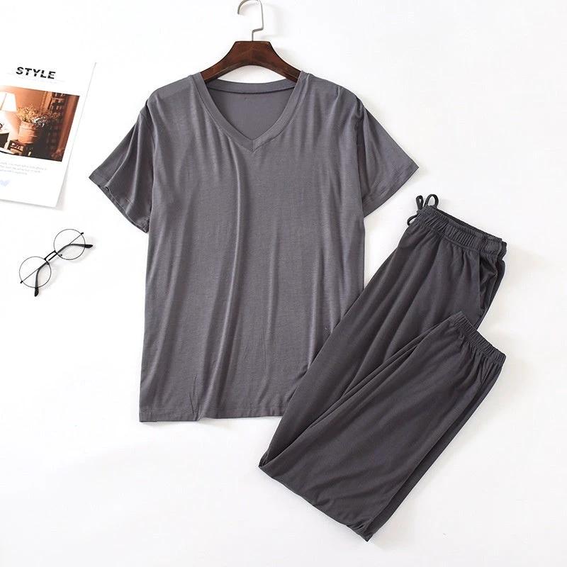 Men's Short Sleeved Pajama Set by GJG Denim