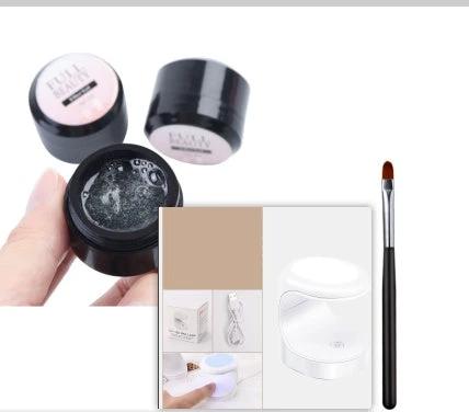 Creacked Repair Glue Nail Fiber Silk Extension Gel Fiberglass Poly UV Builder Gel Polish Manicure Art Prolonged Tool by GJG Denim