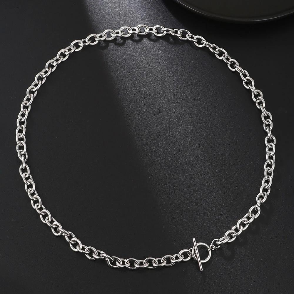 Men's Clavicle Titanium Steel Necklace by GJG Denim