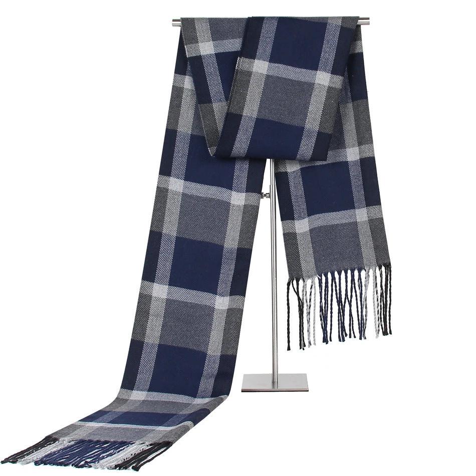 Men's Fashion Casual Plaid Artificial Cashmere Scarf by GJG Denim
