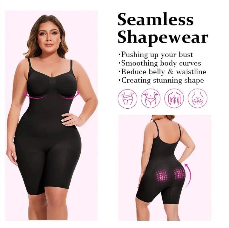 Dropship SEAMLESS Postpartum Abdomen Shapewear Sculpting Short Mid Thigh Slimming Body Shaper For Women Tummy Control Slimmer by GJG Denim