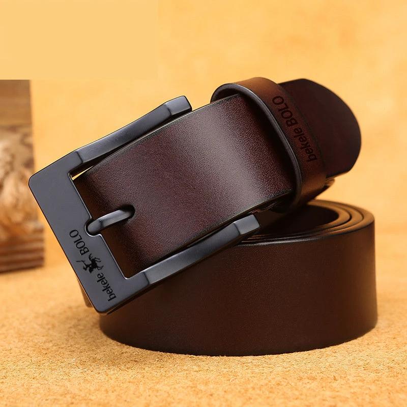 Simple And Versatile Men's Pin Buckle Belt by GJG Denim