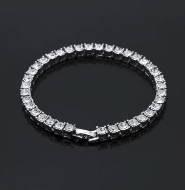 Tin Alloy Iced Bracelet For Men by GJG Denim