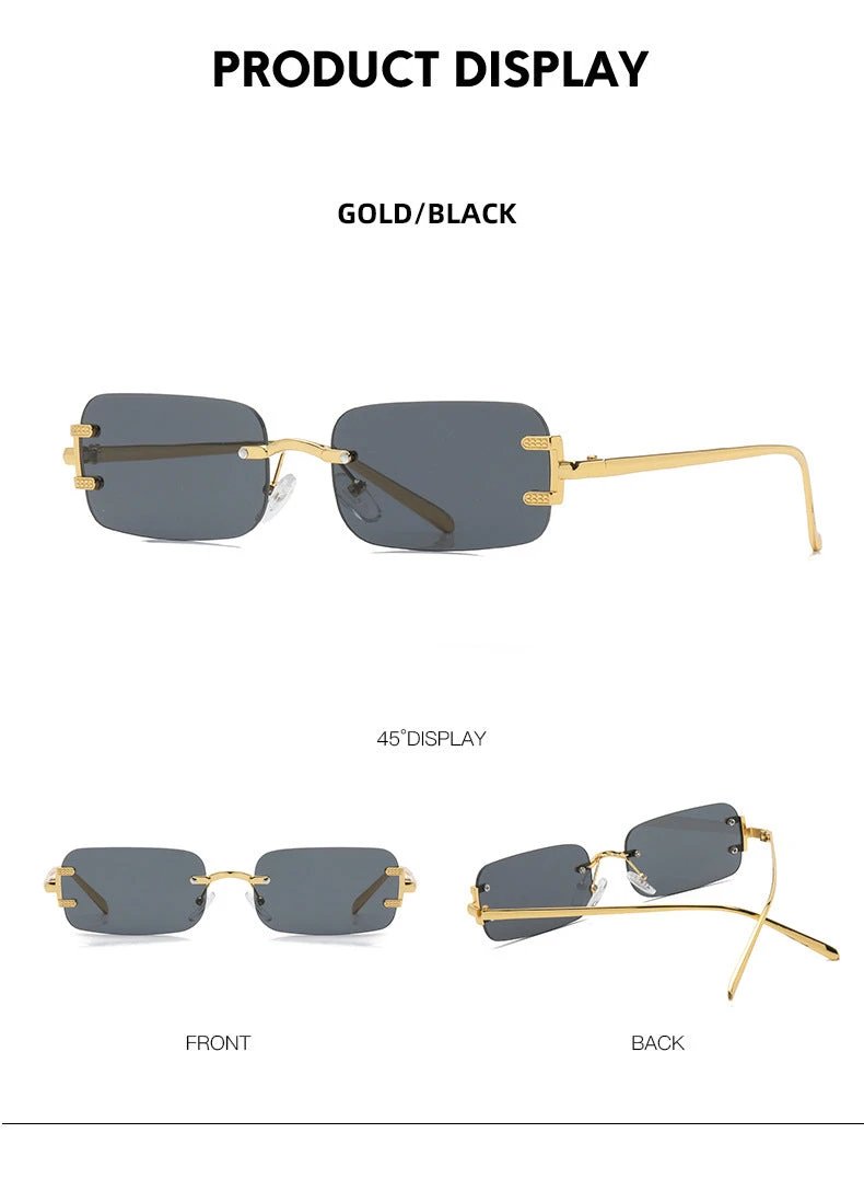 Men's Retro Square Sunglasses by GJG Denim