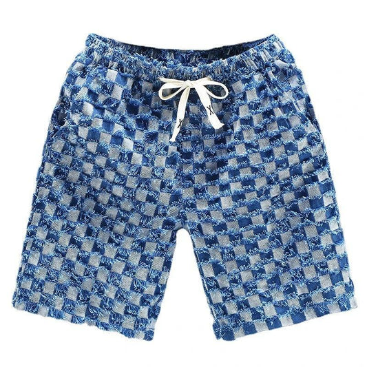 Plus-sized Plus Size Men's Summer Loose Shorts by GJG Denim