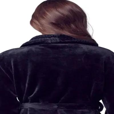 Women's Ultra Soft Plush Bathrobe by Lotus Linen
