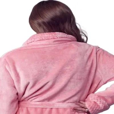 Women's Ultra Soft Plush Bathrobe by Lotus Linen