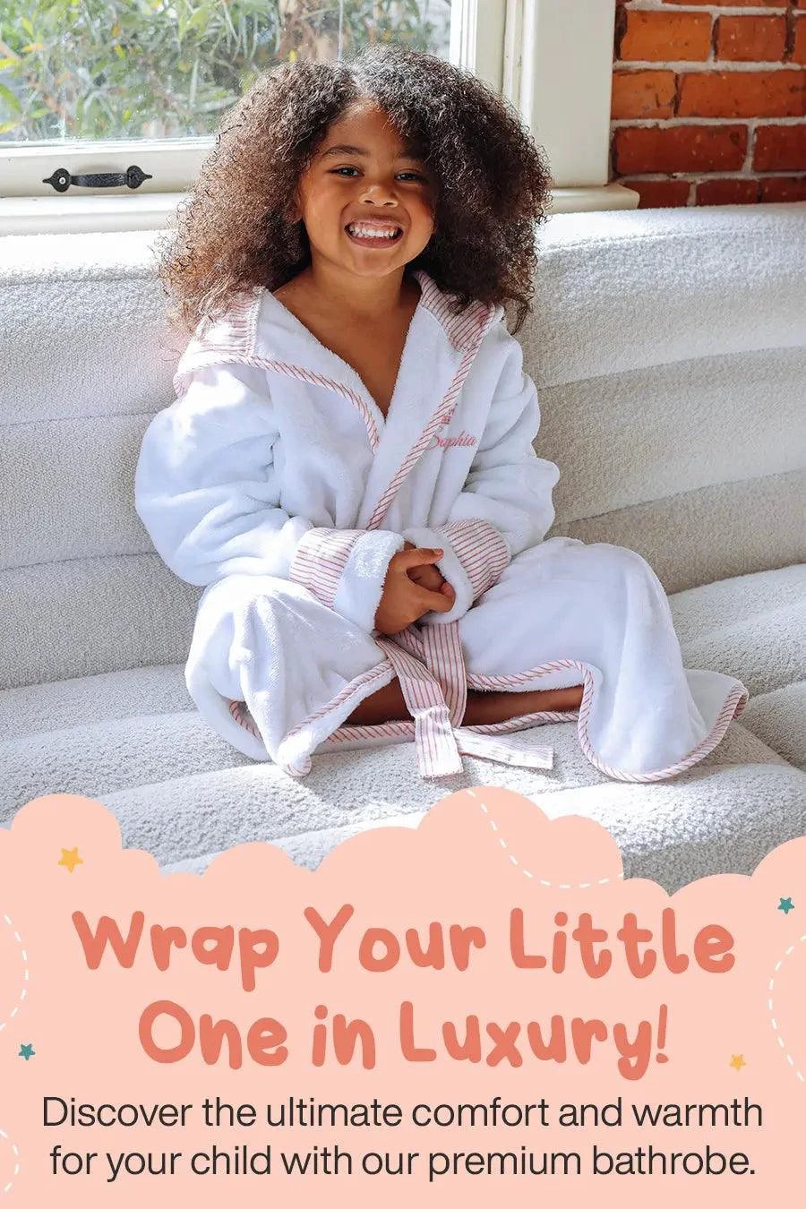 Kids Plush Robe – Ultra Soft, Safe & Cozy for Toddlers & Kids by Lotus Linen