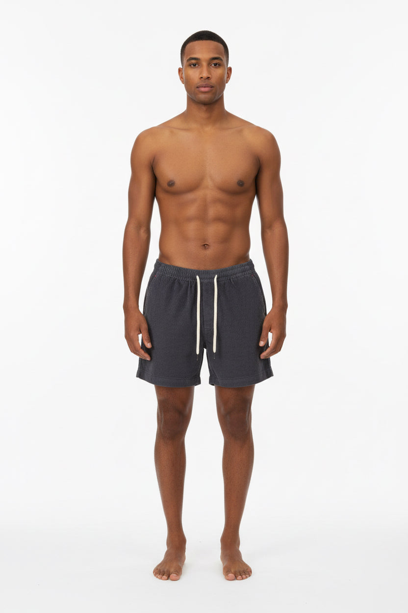 Men's Casual Cotton Corduroy Shorts by GJG Denim