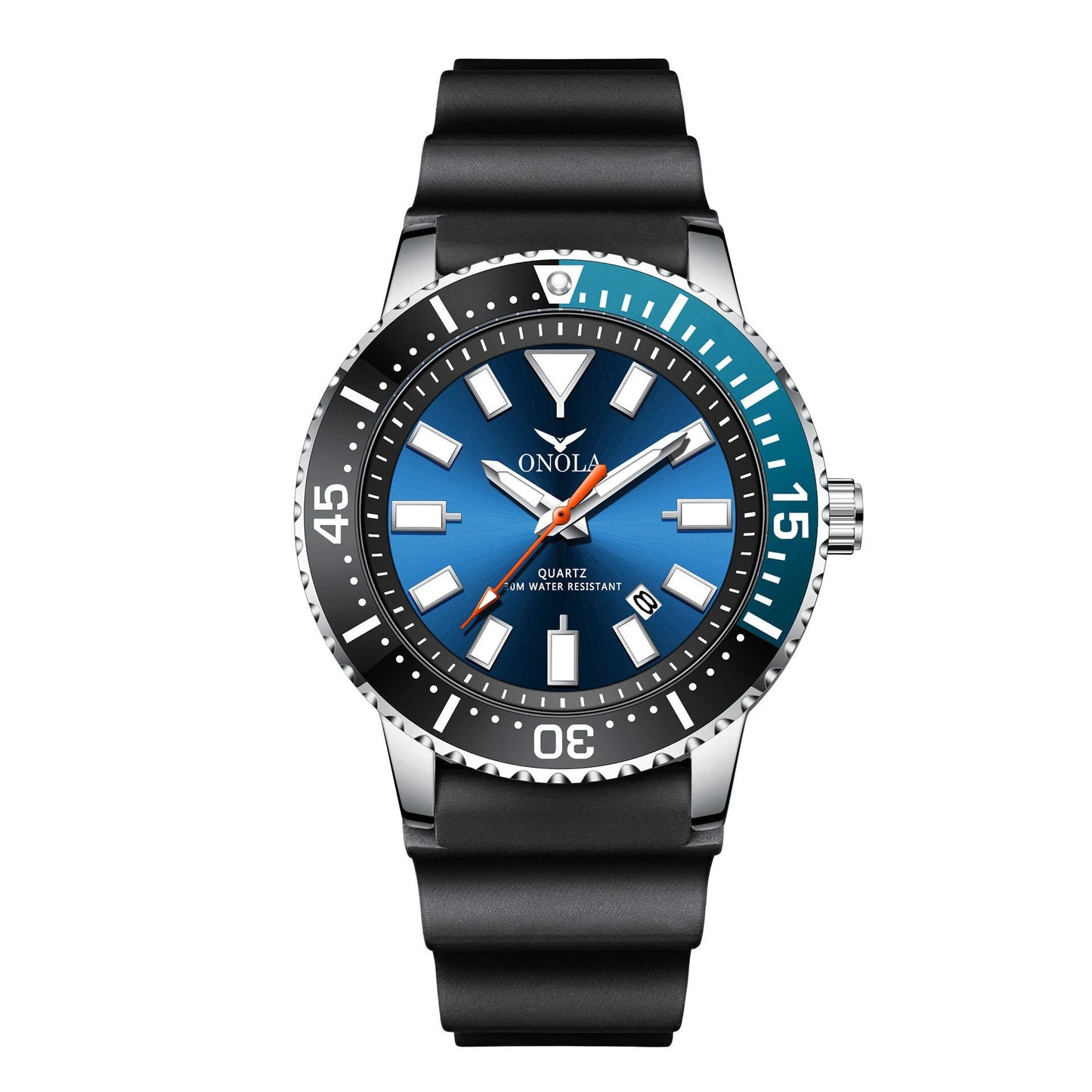 Business Casual Men's Waterproof Tape Quartz Watch by GJG Denim