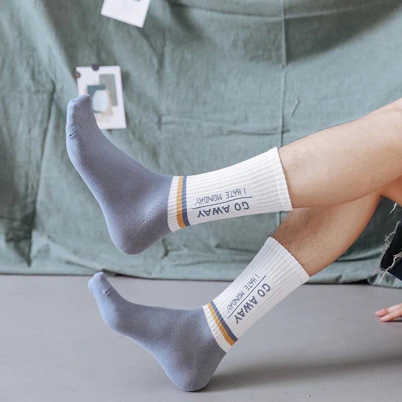 Men's Mid-calf Socks Breathable Sweat-absorbing by GJG Denim