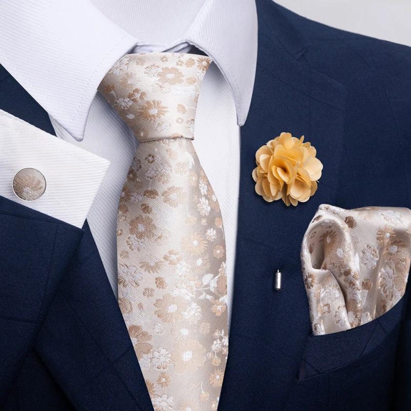 Men's Tie and Pocket Square Combo by GJG Denim