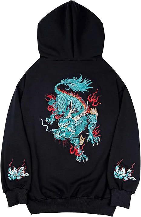 Men's Printed Pattern Hoodie by GJG Denim