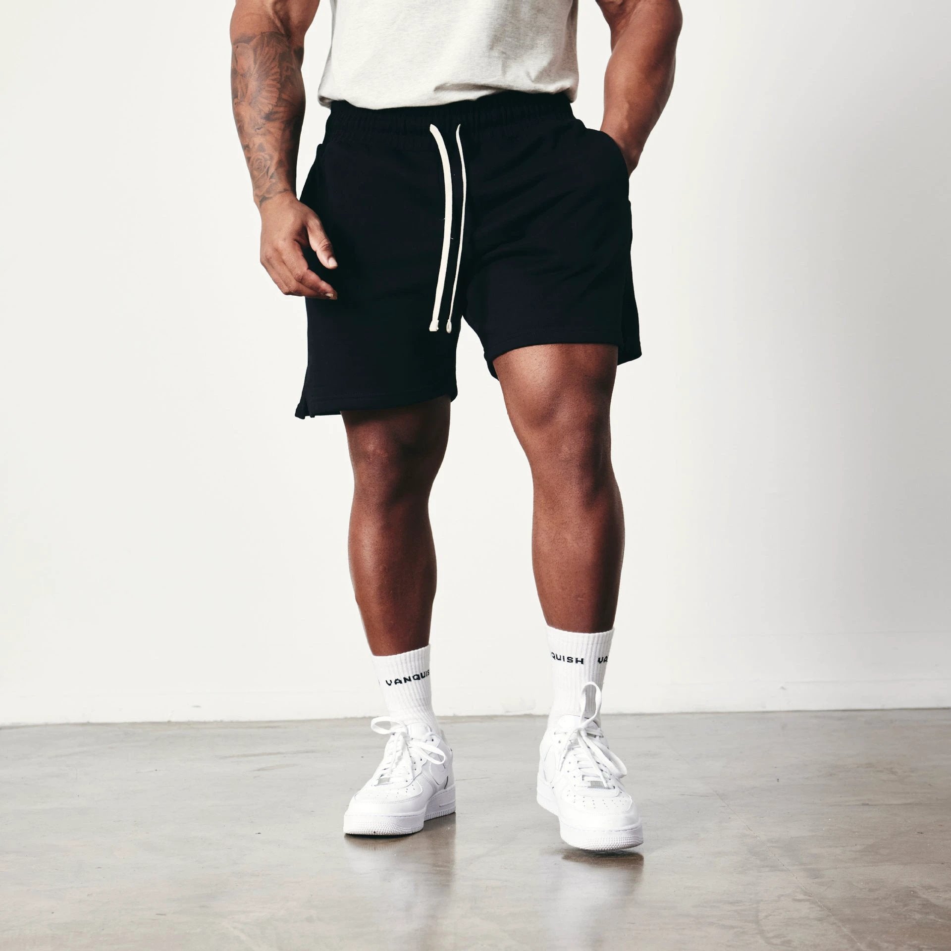 Muscle Workout Brothers Summer Sports Leisure Cotton Fifth Pants by GJG Denim