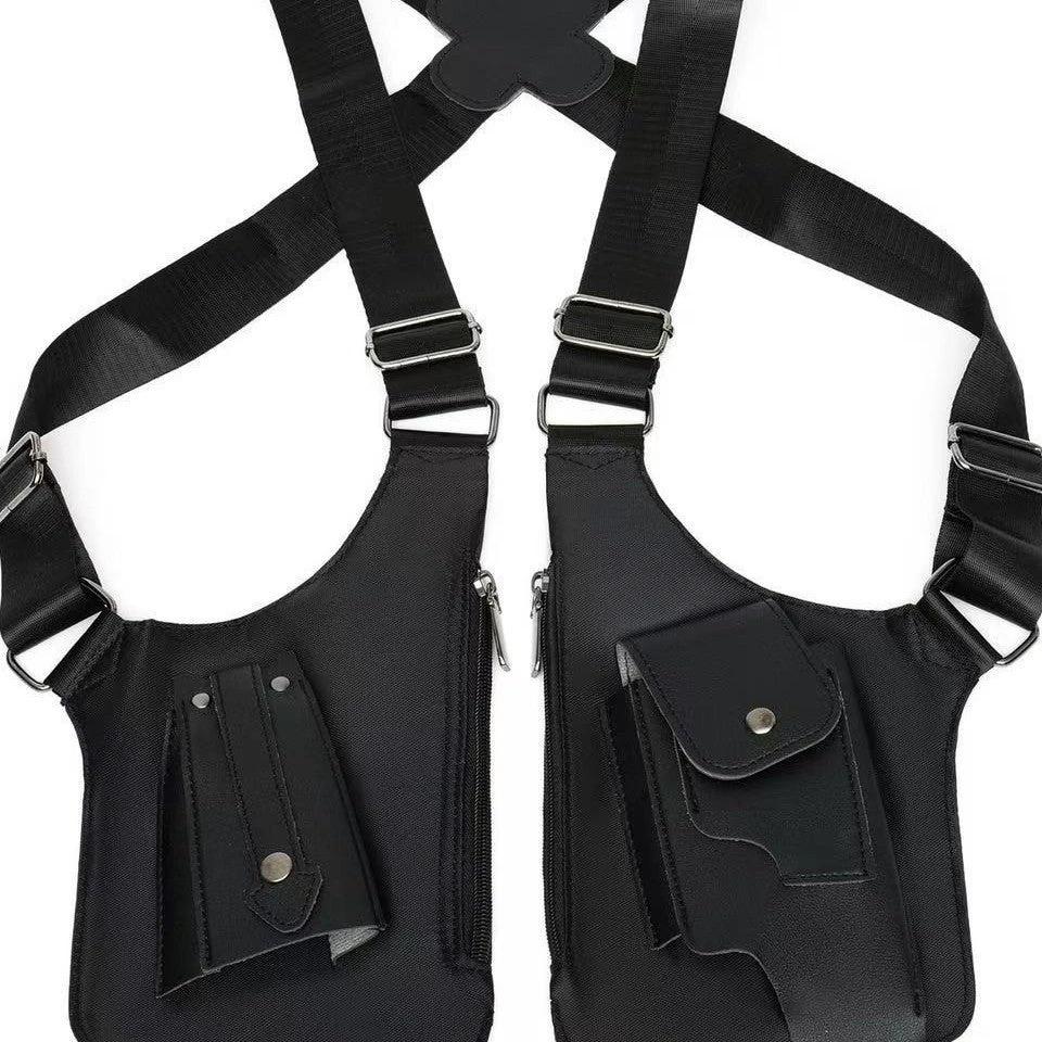 Men's Multi-functional Vintage Crossbody Underarm Shoulder Bag by GJG Denim