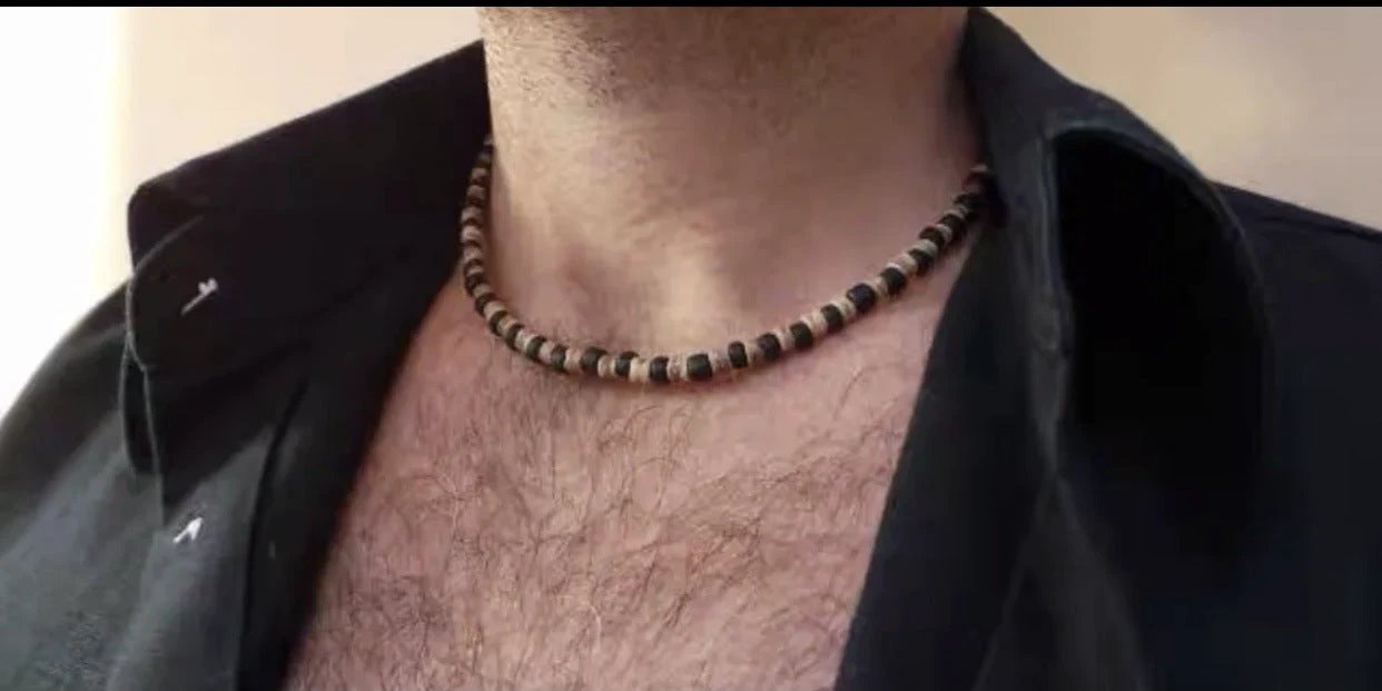 Beach Bohemian Necklace For Men by GJG Denim