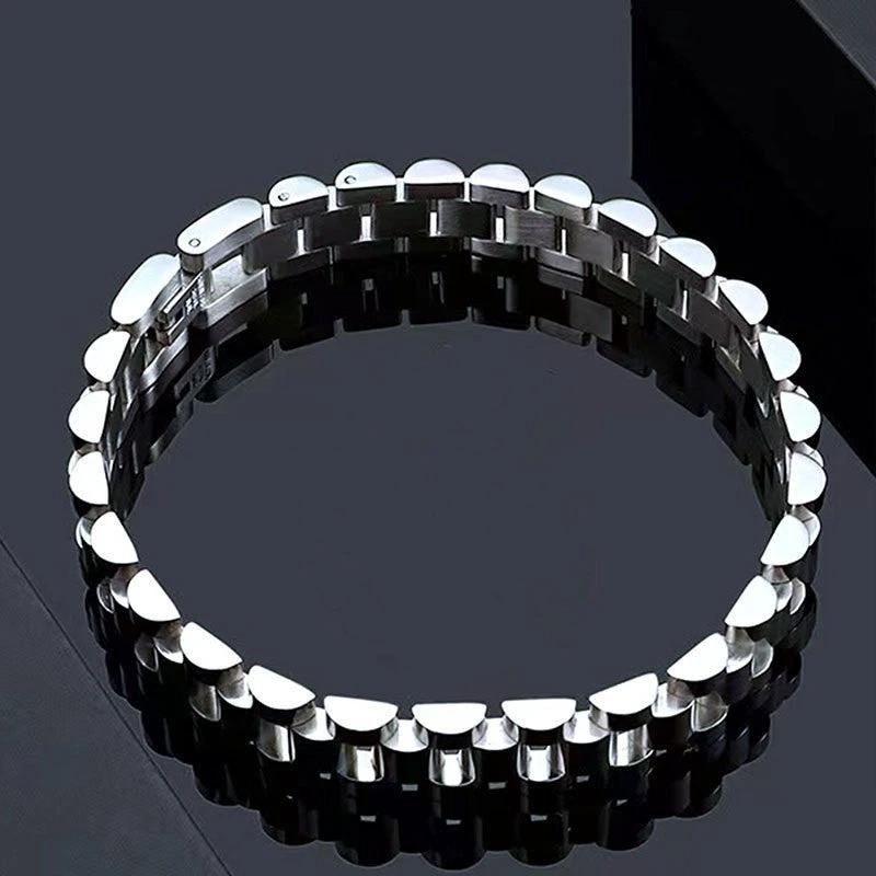 Men's Stainless Steel Watch Band Bracelet by GJG Denim