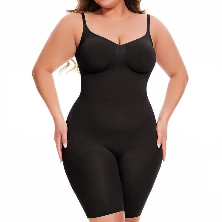 Dropship SEAMLESS Postpartum Abdomen Shapewear Sculpting Short Mid Thigh Slimming Body Shaper For Women Tummy Control Slimmer by GJG Denim