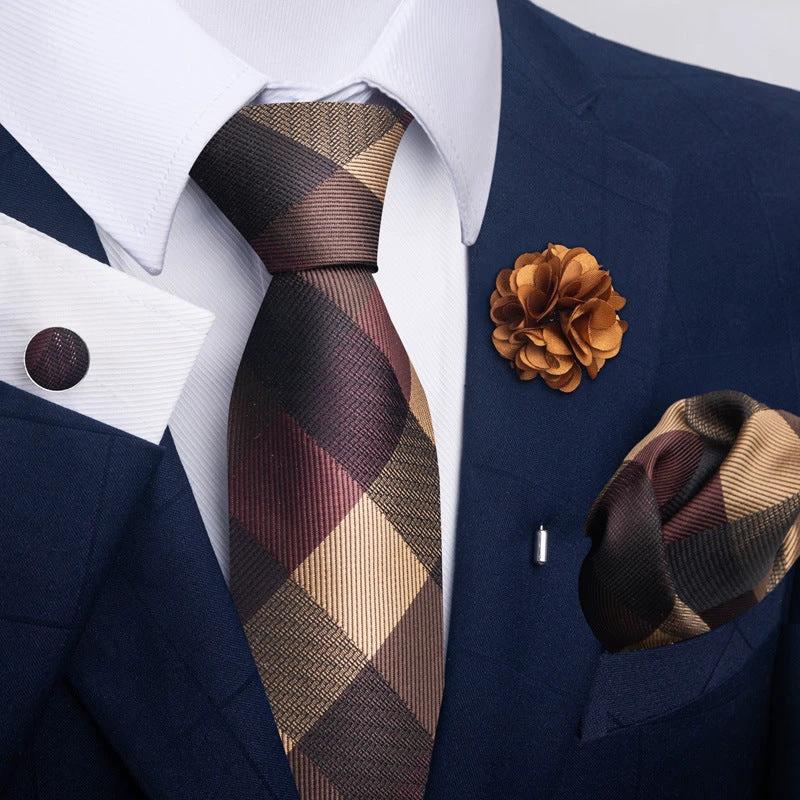 Men's Tie and Pocket Square Combo by GJG Denim