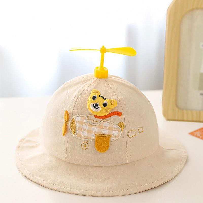Spring Children Cute Bamboo Dragonfly Fisherman Hat by GJG Denim