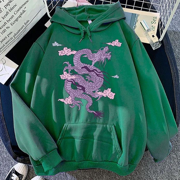 Men's Chinese Dragon Hoodies by GJG Denim
