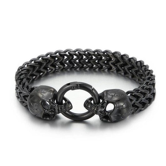 Trendy Single-layer Titanium Steel Bracelet For Men by GJG Denim
