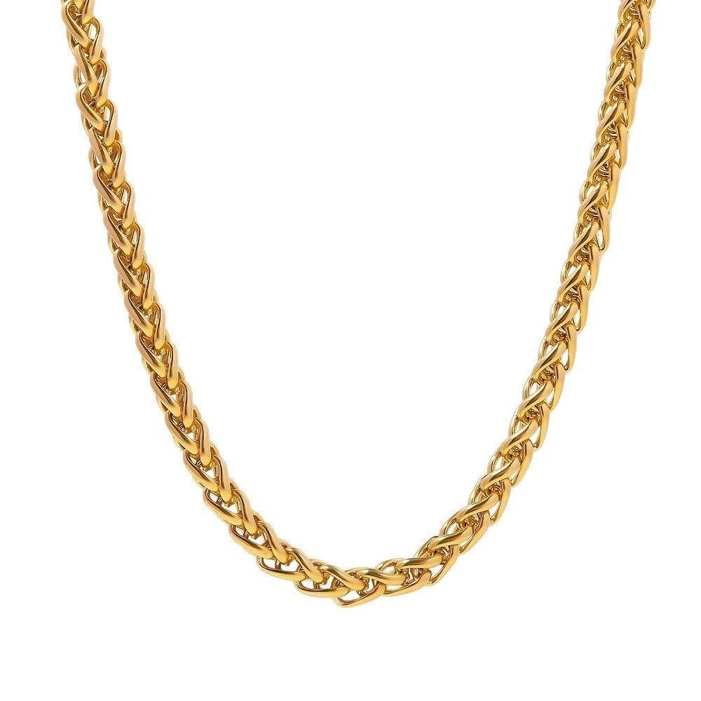 Titanium Steel Dragonbone Chain For Men by GJG Denim