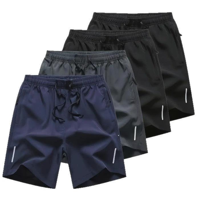 Fashionable Zippered Pocket Casual Men's Shorts (Set Of 3) by GJG Denim