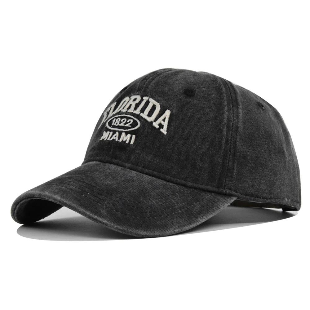 Retro Versatile Embroidered Baseball Cap For Men by GJG Denim