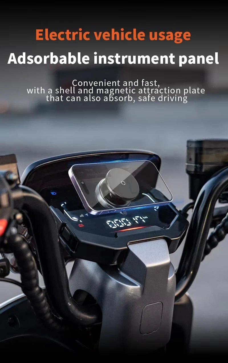 Car Phone Holder, Upgraded 360Adjustable Vacuum Suction 20X Magnets by GJG Denim