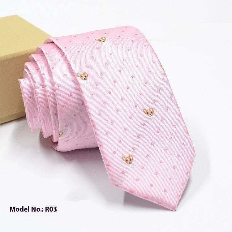 Men's Fashion Exquisite Jacquard Tie by GJG Denim