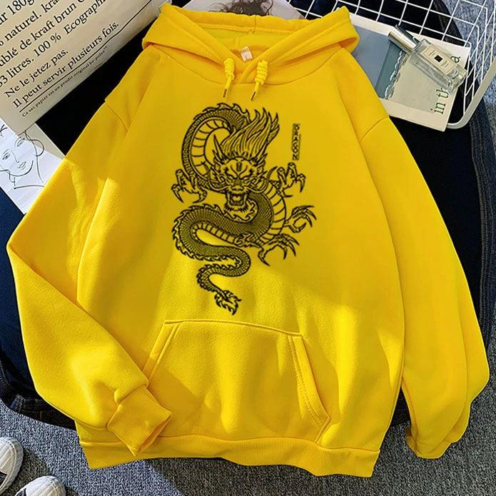 Men's Chinese Dragon Hoodies by GJG Denim