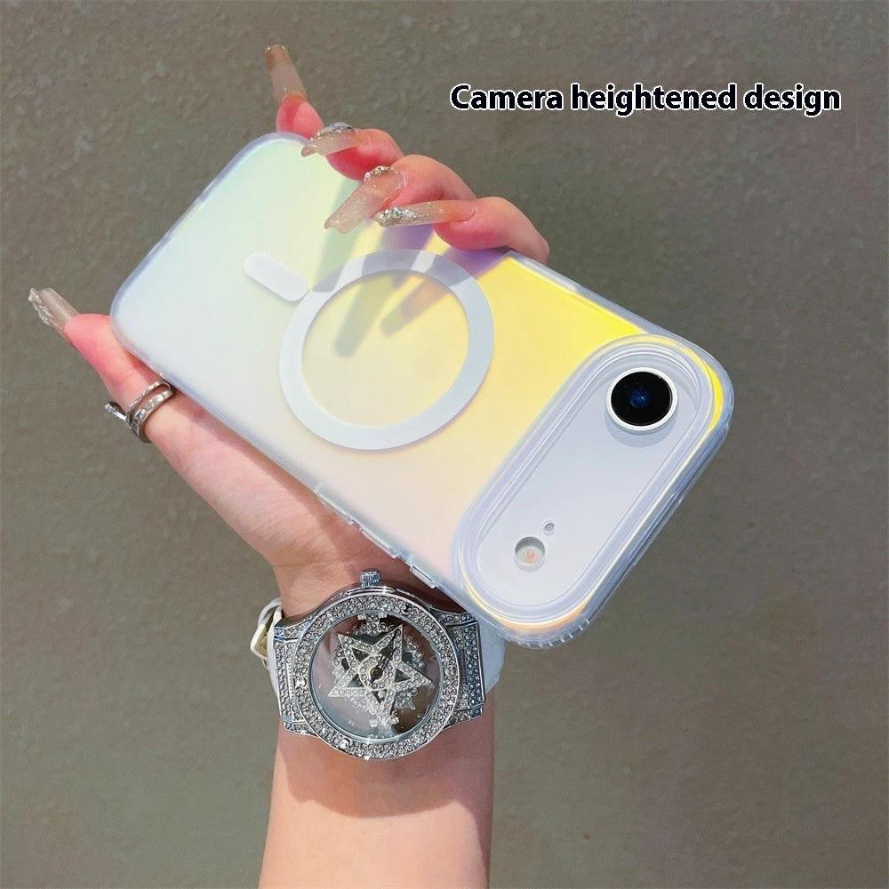Laser Gradient Frosted Magnetic Phone Case by GJG Denim