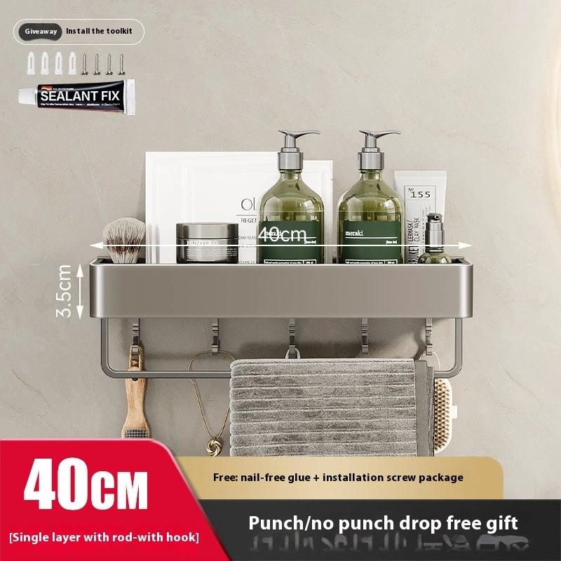 Bathroom Wall-mounted Storage Rack by GJG Denim
