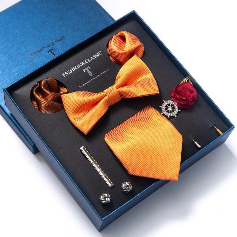 Men's 8-piece Tie Set by GJG Denim