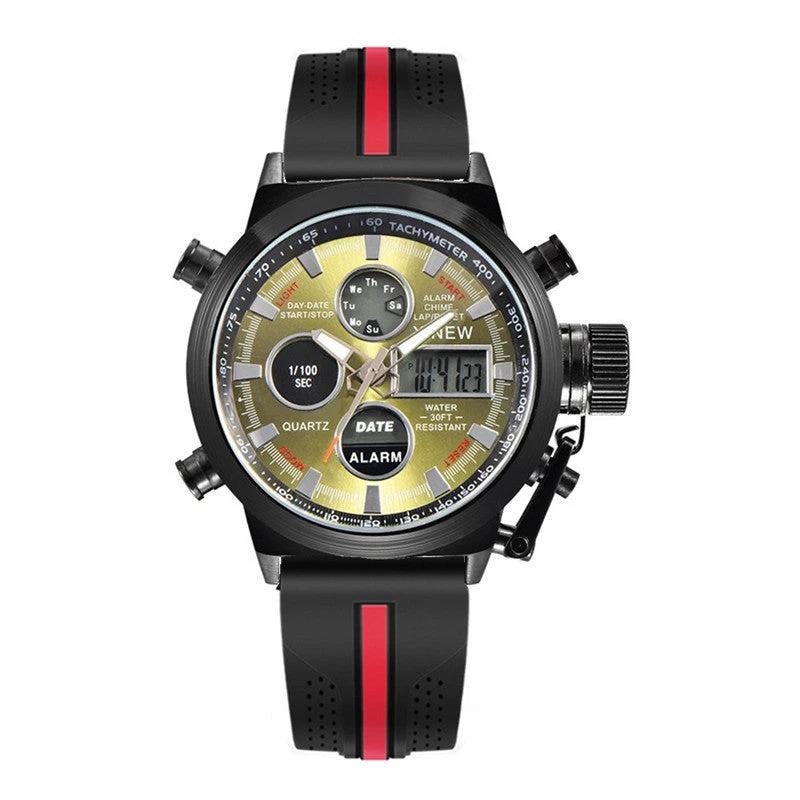 Men's Fashion Belt Multi-functional Watch by GJG Denim