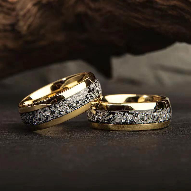 Silver Foil Alloy Ring For Men by GJG Denim