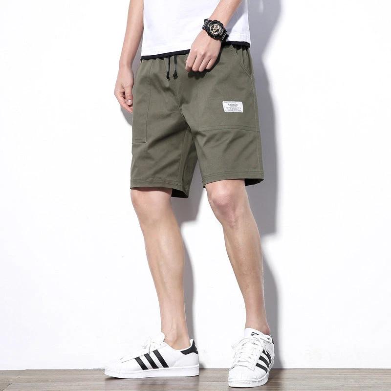 Loose-fitting Mid-length Casual Camouflage Shorts For Men by GJG Denim