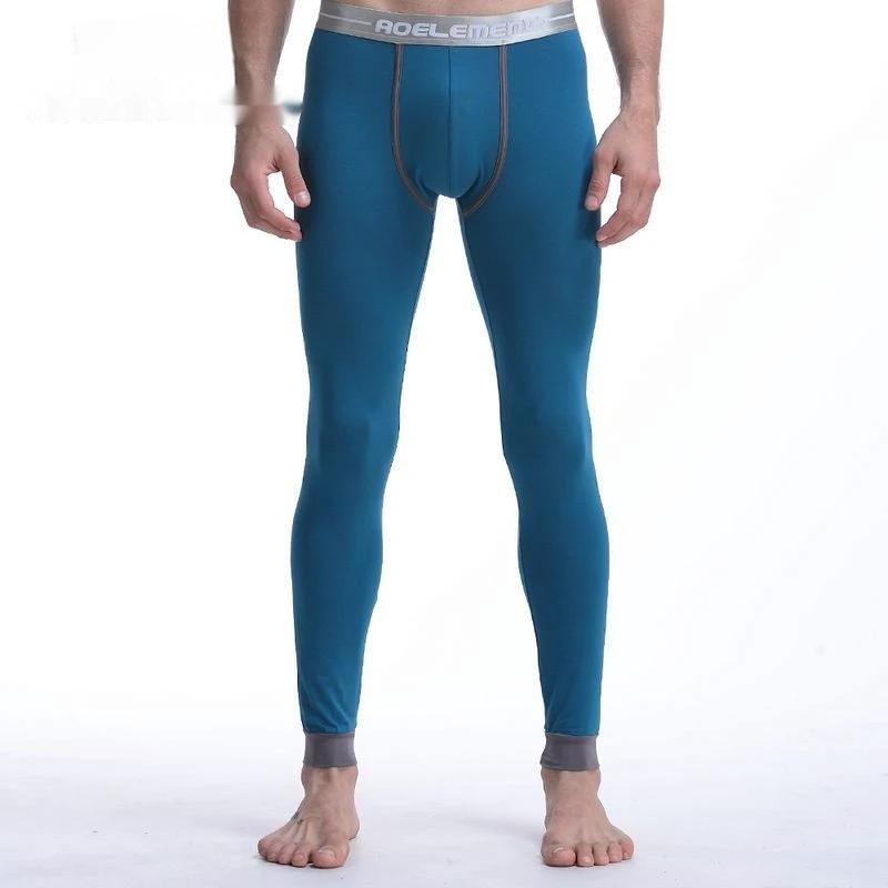 Cotton Slim-fit Mid-waist Long John Underwear For Men by GJG Denim