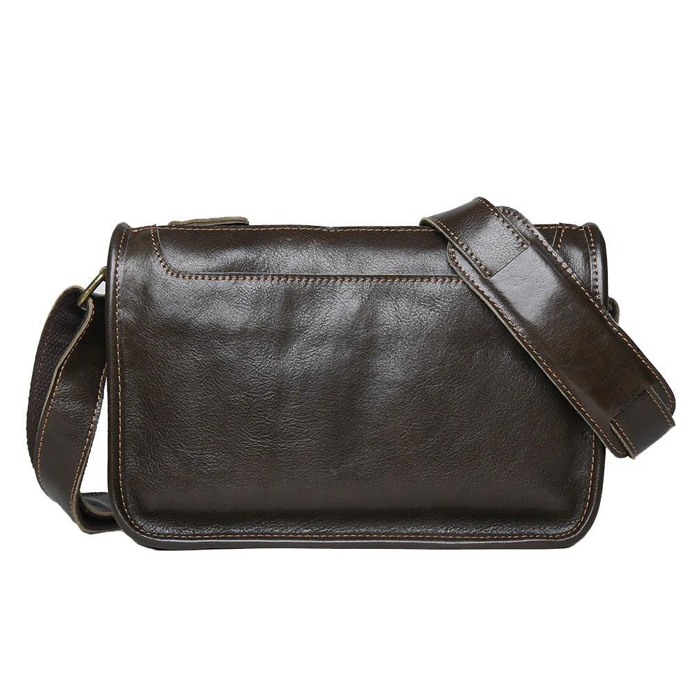 Men's Genuine Leather Crossbody Shoulder Bag Handmade by GJG Denim