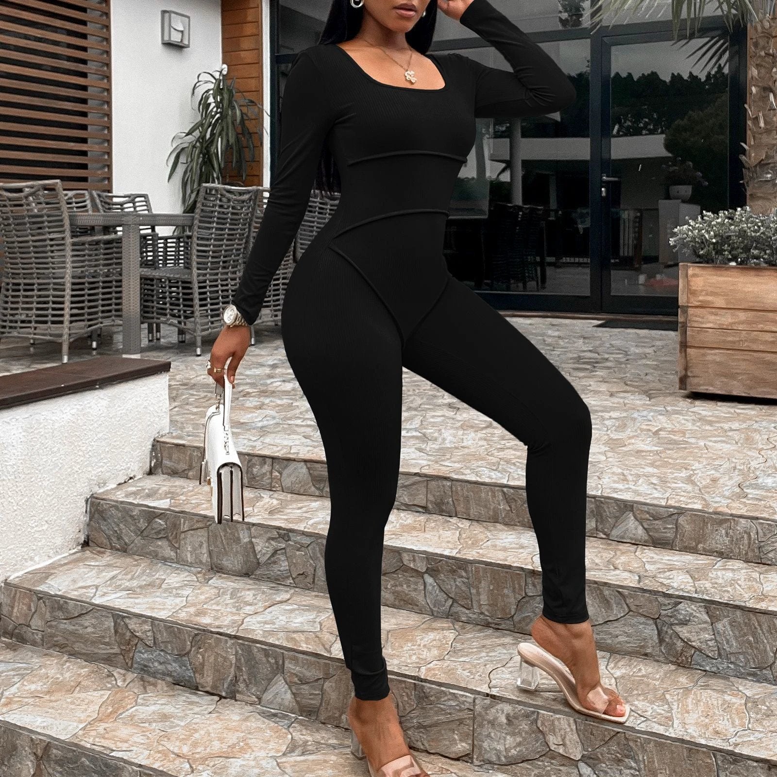 Women's Fashion Slim Slim Jumpsuit by GJG Denim