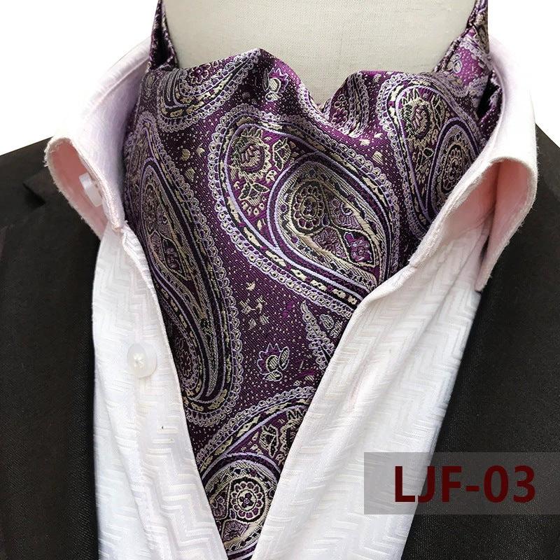 Men's Jacquard Polyester Scarf by GJG Denim