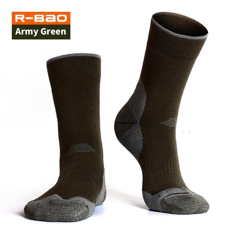 Men's Outdoor Wool Mountain Socks by GJG Denim