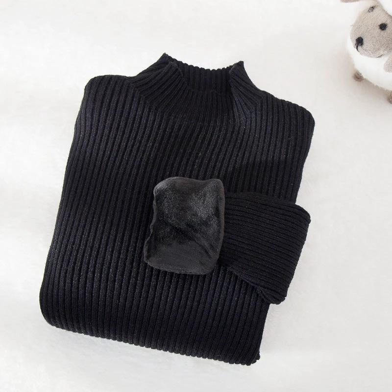 Children's Mock Neck Sweater Knitwear Top by GJG Denim