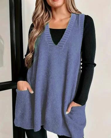 Loose Plus Size Sleeveless Pullover Casual Fashion by GJG Denim