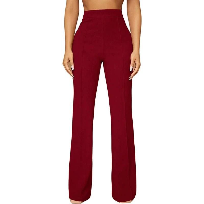 High Waist All-matching Fashion Business Commute Fall Women's Clothing Casual Business Pants Trousers by GJG Denim