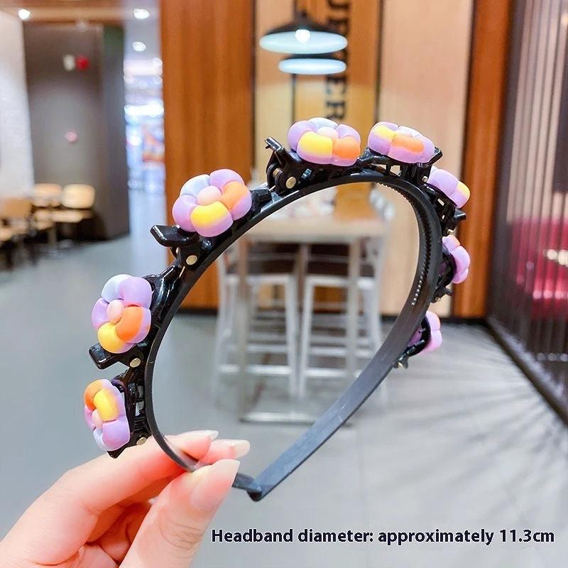 Girls' Clip Hair Accessories Crushed Hair Headband by GJG Denim