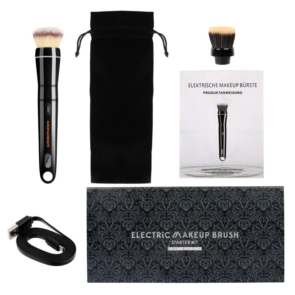 Popular Makeup Tools Portable Travel Cosmetic Electric Handle Makeup Brushes Blush Powder Foundation Single Makeup Brush by GJG Denim