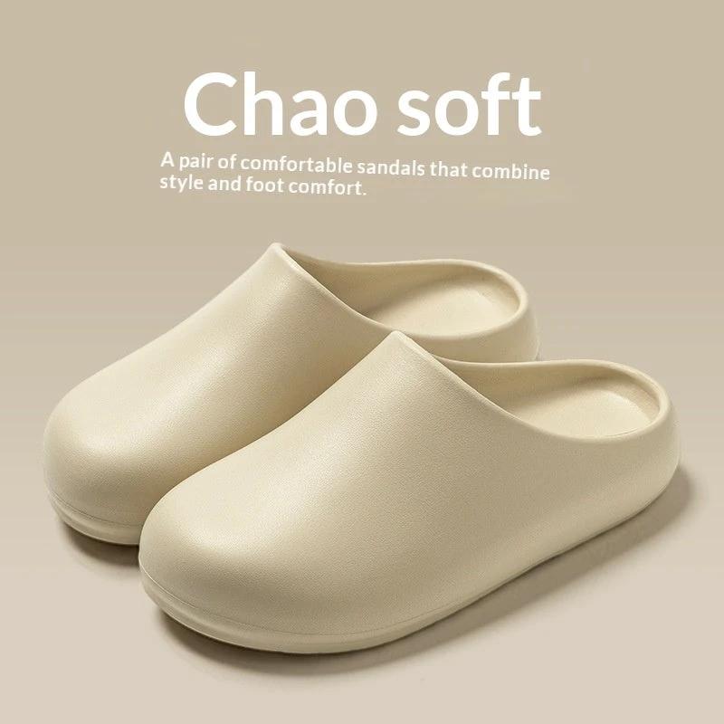Womens EVA Slippers With A Non-slip Waterproof And Oil-resistant Outer Layer For Outdoor Wear by GJG Denim